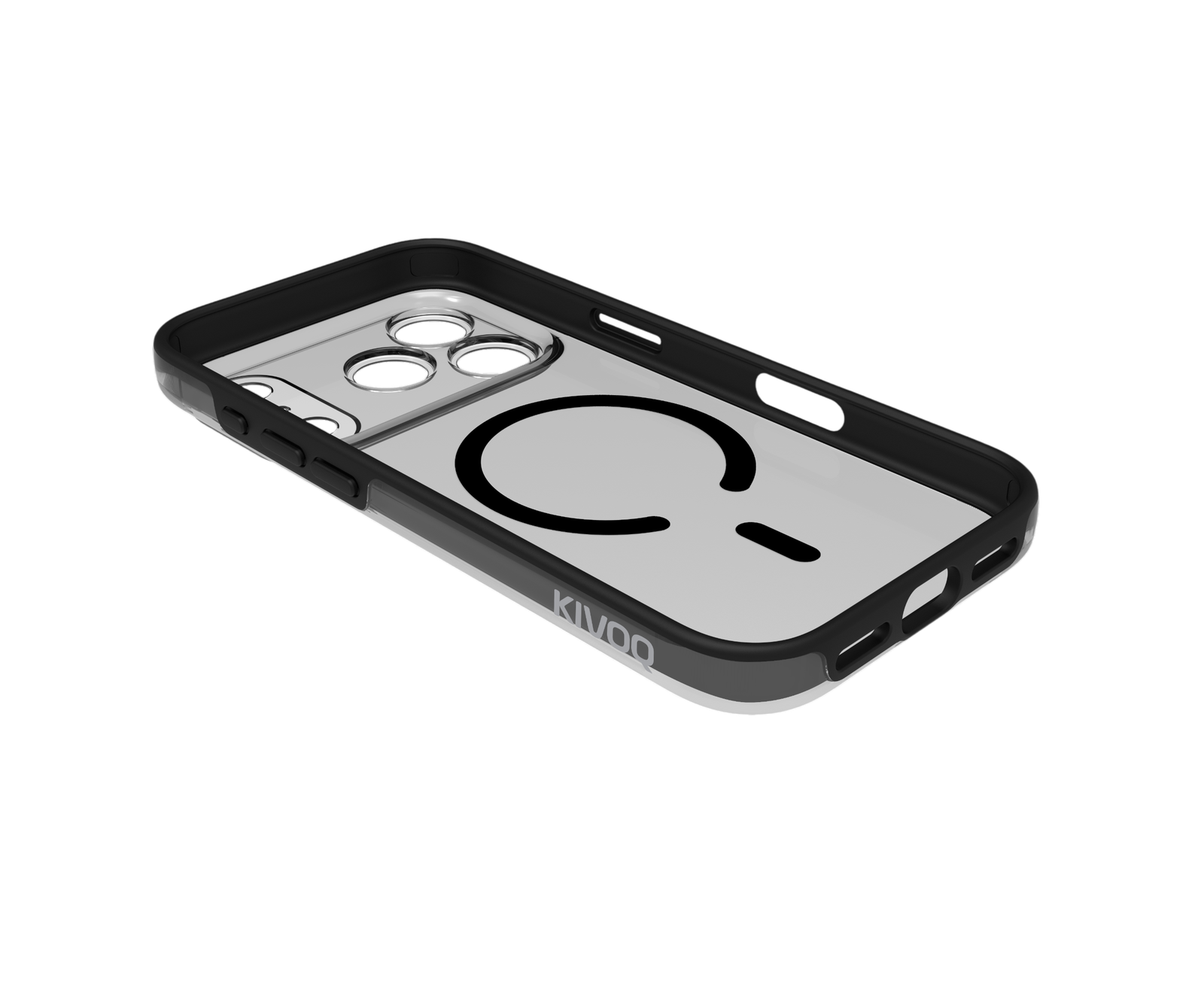 SchwarzMag StealthCase Pro,  TPU+PC Black Mag Case with Small Lens Hole for iPhone 18 Pro